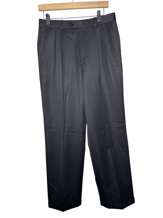Louis Raphael Other - Louis Raphael Black‎ Pleated Dress pants W 31' x Inseam 30" straight wool & poly